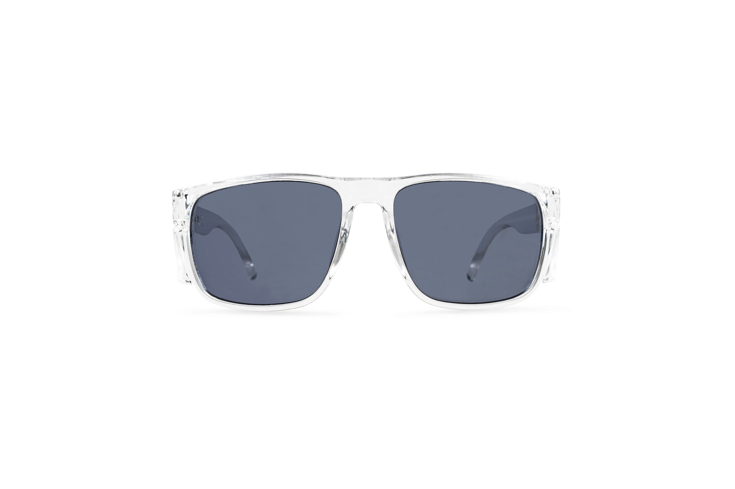Flux Clear Gloss Frame with Grey Lens – Safety Glasses