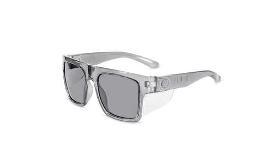 Rambler Grey Gloss Frame with Grey Lens – Safety Glasses