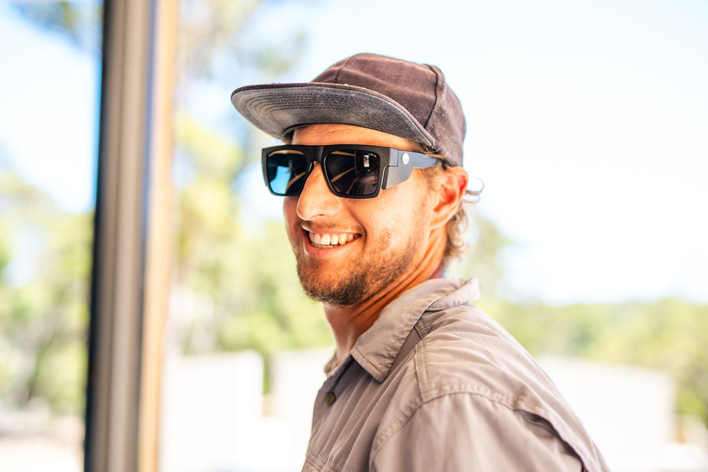 Rambler Matte Black Frame with Grey Lens – Safety Glasses