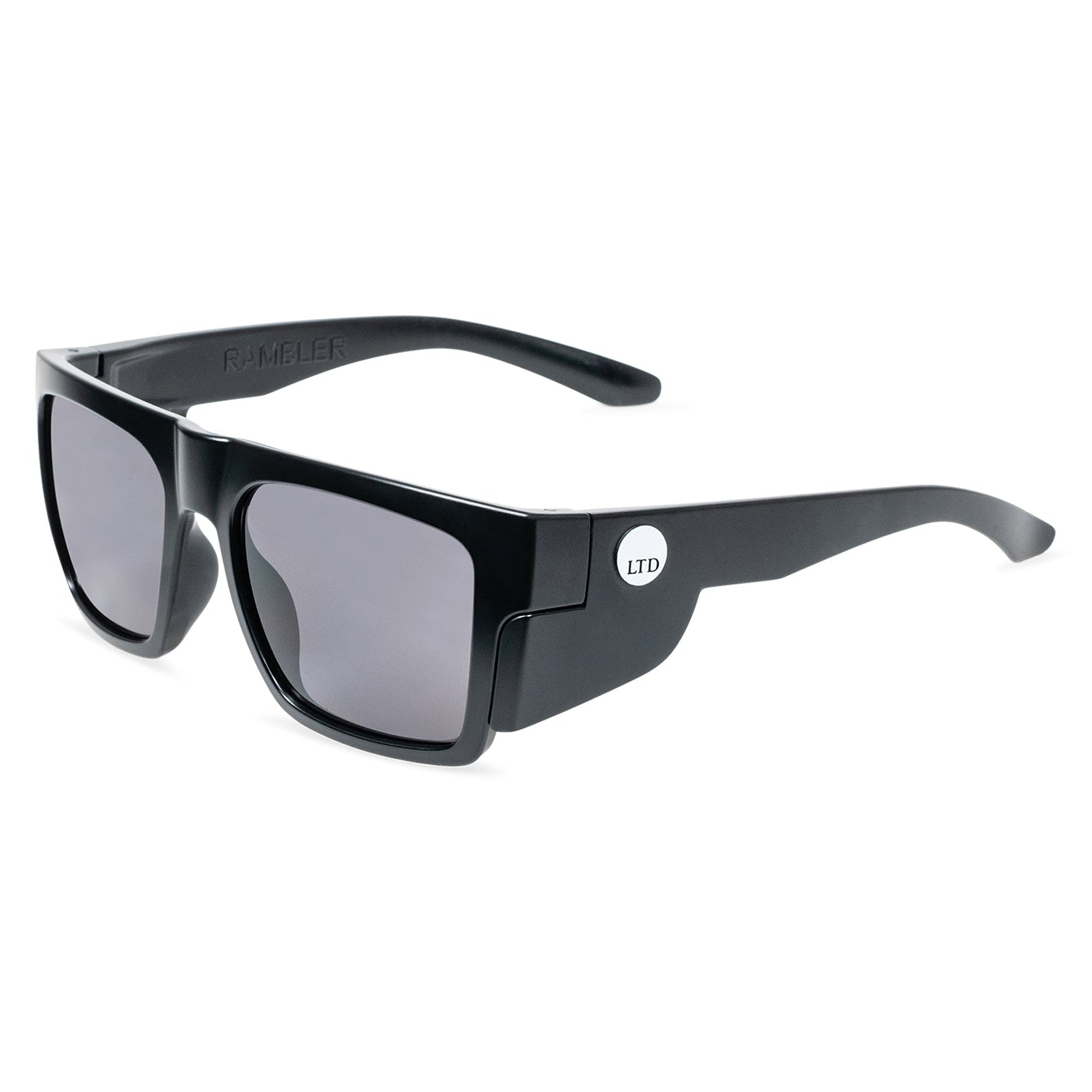 Rambler Matte Black Frame with Grey Lens – Safety Glasses
