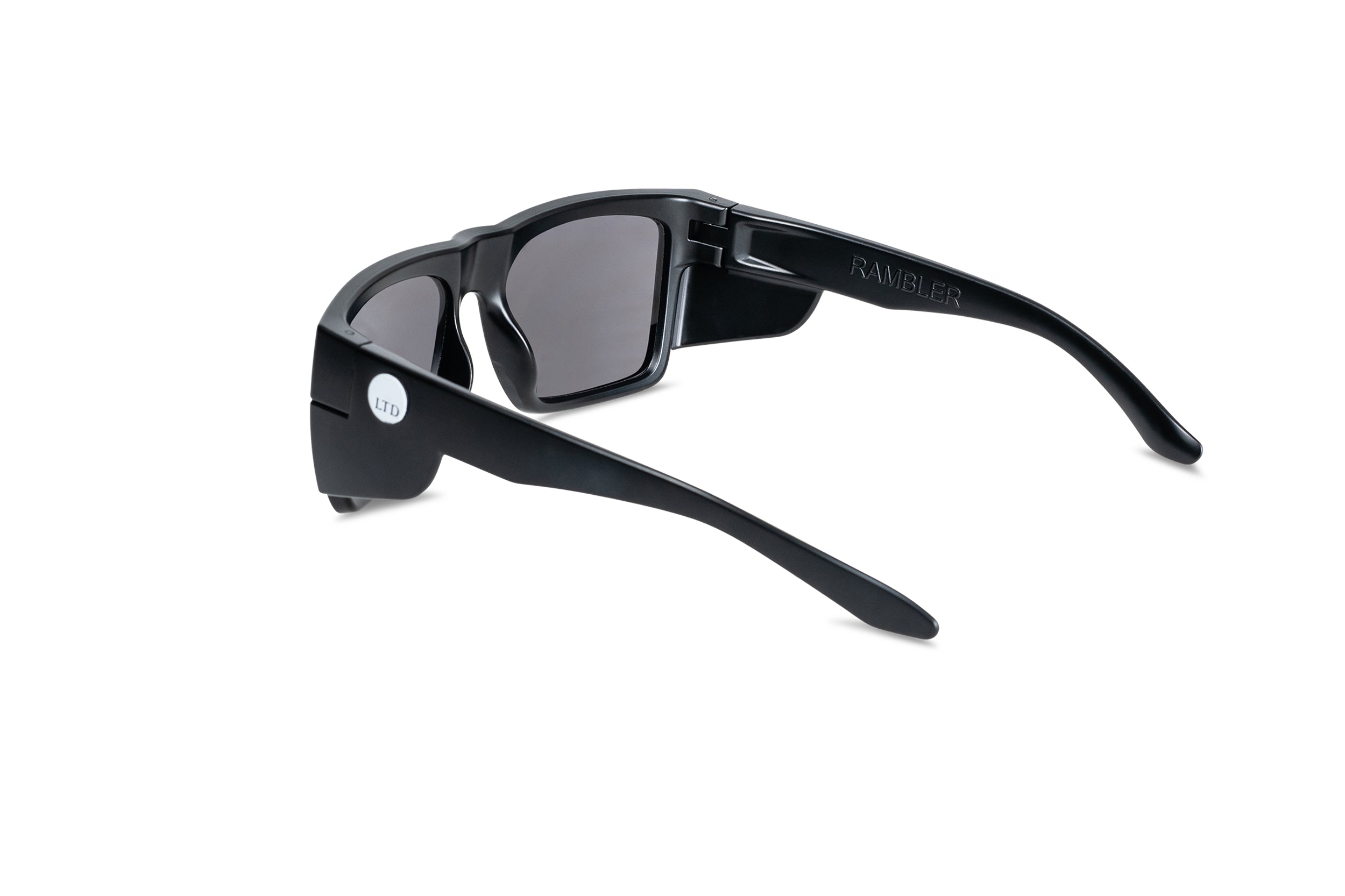 Rambler Matte Black Frame with Grey Lens – Safety Glasses