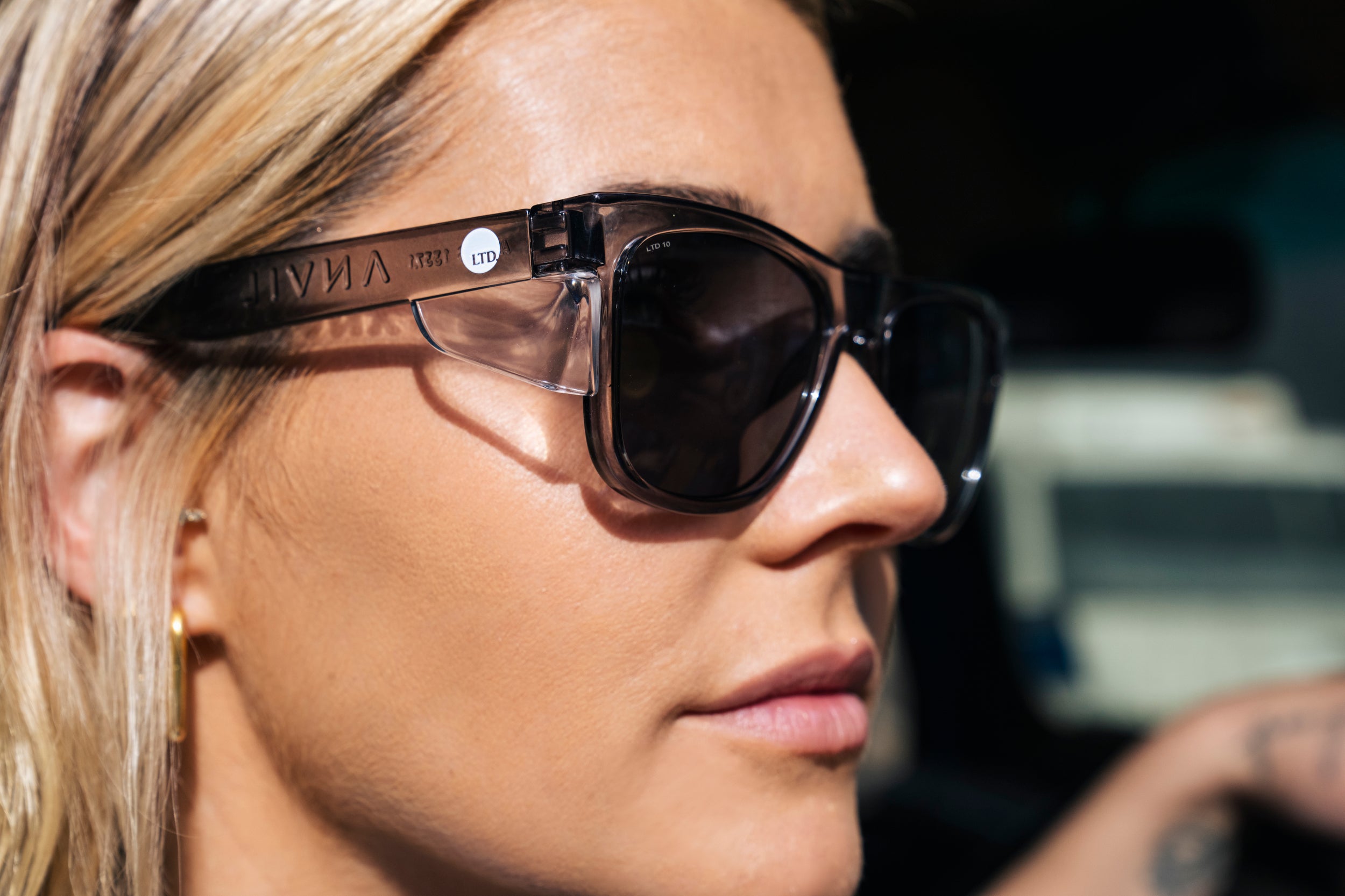 ANVIL Grey Gloss Frame with Grey Lens – Safety Glasses