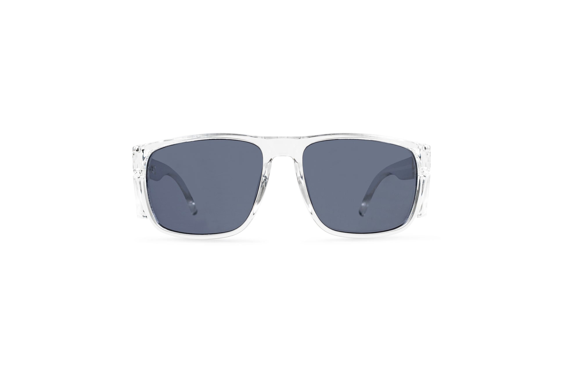 Flux Clear Gloss Frame with Grey Lens – Safety Glasses